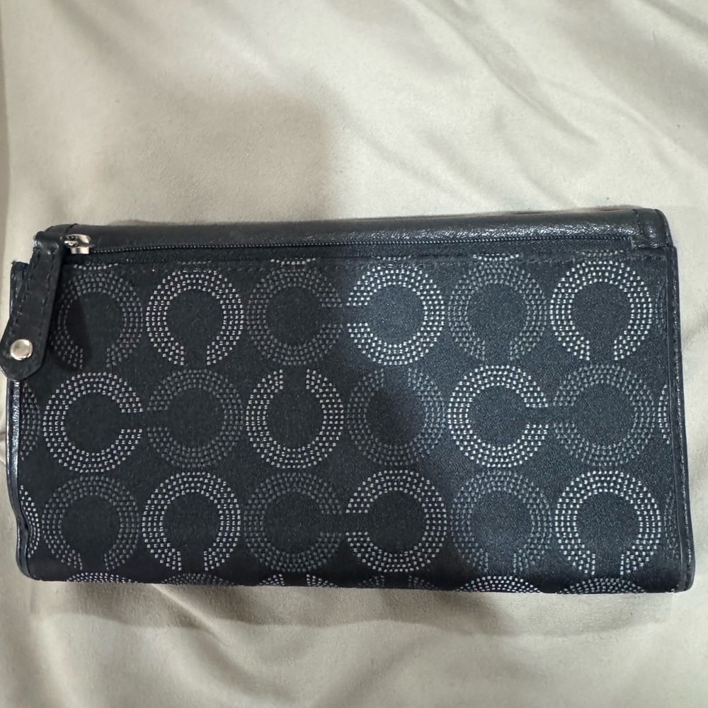 Coach Black and Gray Women's Wallet - Picture 2 of 6